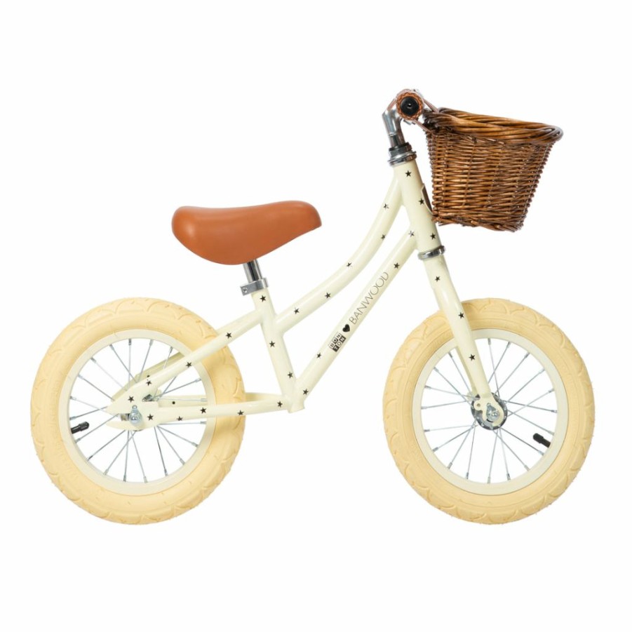 Gifts * | Banwood + Bonton First Go Balance Bike Cream | Stars