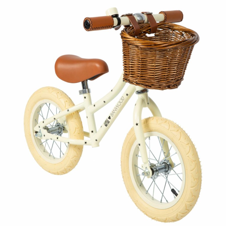 Gifts * | Banwood + Bonton First Go Balance Bike Cream | Stars