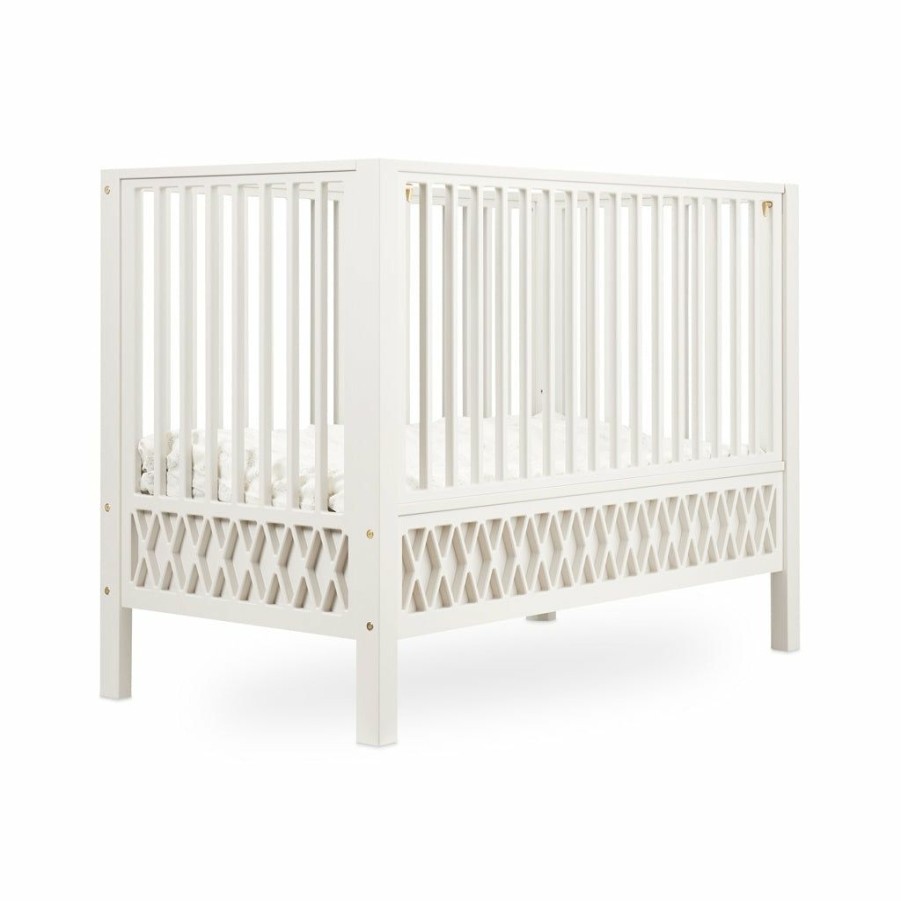 Kids Furniture * | Cam Cam Copenhagen Harlequin Cot Bed Light Sand Cots & Cribs