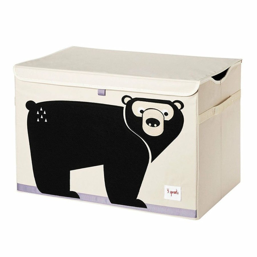 Kids Interiors & Decor * | Toy Chests 3 Sprouts Large Toy Chest Grizzly Bear