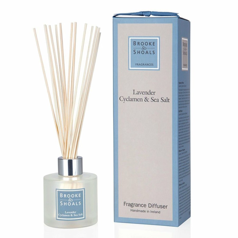 Gifts * | Brooke & Shoals Brook & Shoals Reed Diffuser Lavender , Cyclamen & Sea Salt Candles & Diffusers