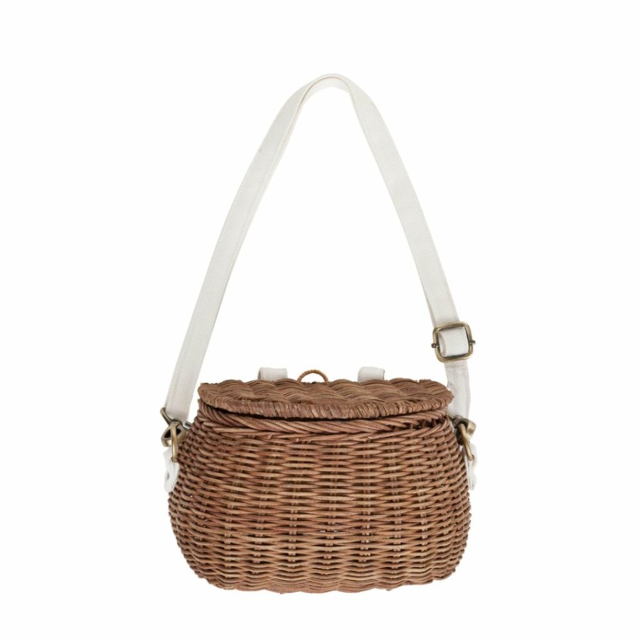 Kids Interiors & Decor * | Toy Storage Baskets Olli Ella Mini Chari Bag Natural