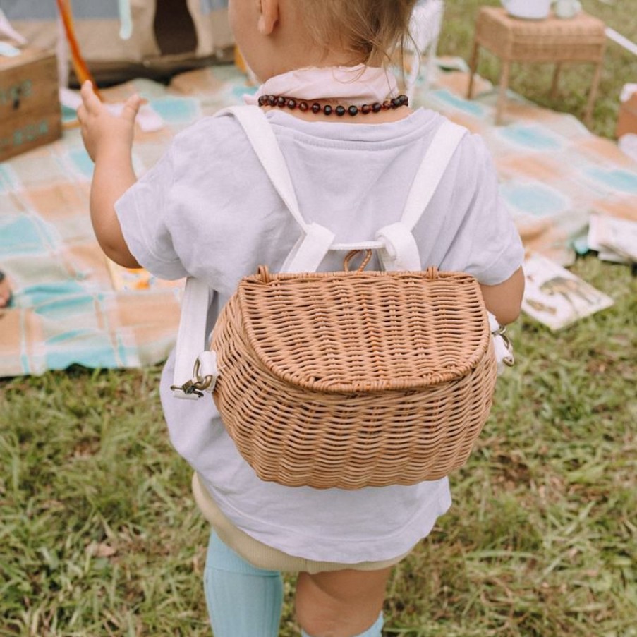 Kids Interiors & Decor * | Toy Storage Baskets Olli Ella Mini Chari Bag Natural