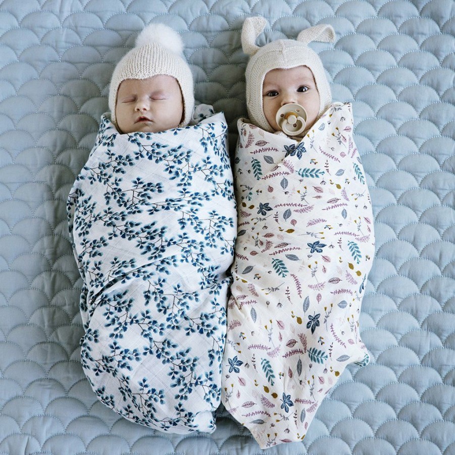 Kids Interiors & Decor * | Cam Cam Copenhagen Organic Swaddle Light Fiori Swaddles