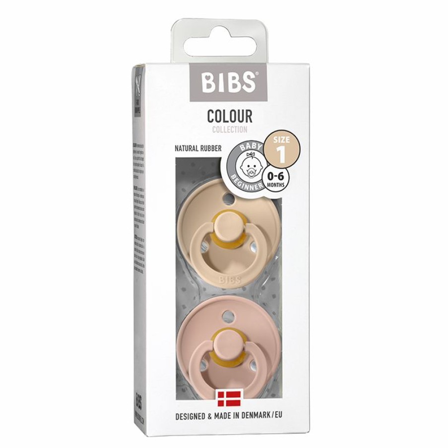 Gifts * | Bibs Colour 2 Pack Pacifier Vanilla & Blush