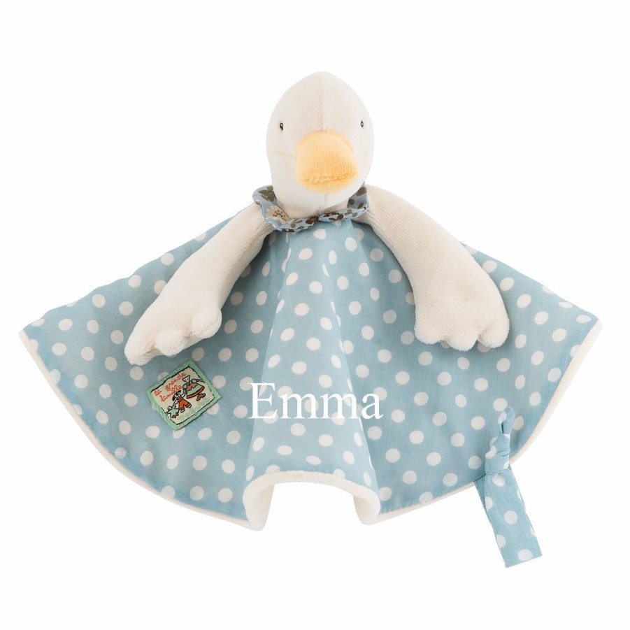 Gifts * | Baby Teething Toys & Comforters Moulin Roty Personalised Jeanne Duck Comforter