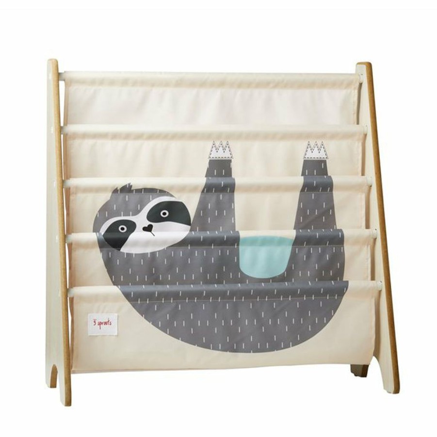 Kids Interiors & Decor * | Book Rack 3 Sprouts Book Shelf Rack Sloth