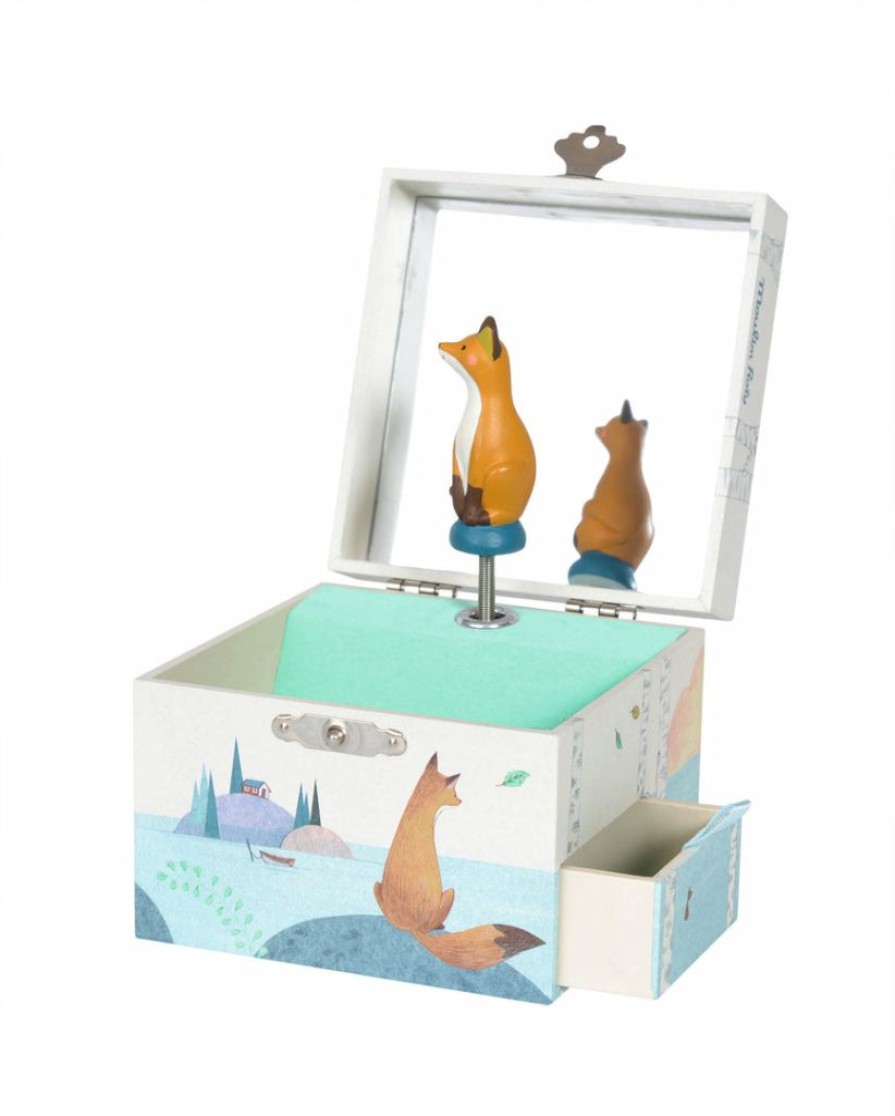 Kids Interiors & Decor * | Moulin Roty Musical Fox Jewellery Box