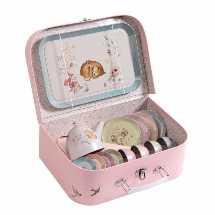 Gifts * | Moulin Roty Les Rosalies 14 Piece Tea Set