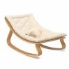 For Baby * | Bouncers & Baby Chairs Charlie Crane Levo Baby Rocker Beech + Organic White Cushion