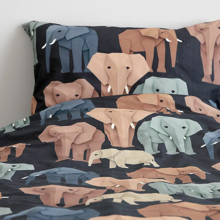 Kids Interiors & Decor * | Studio Ditte Elephant Bedding Set Single