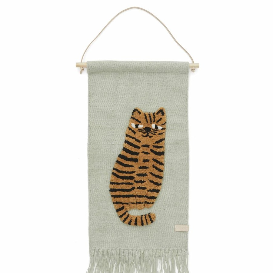 Kids Interiors & Decor * | Oyoy Tiger Wall Hanger Wall Decoration