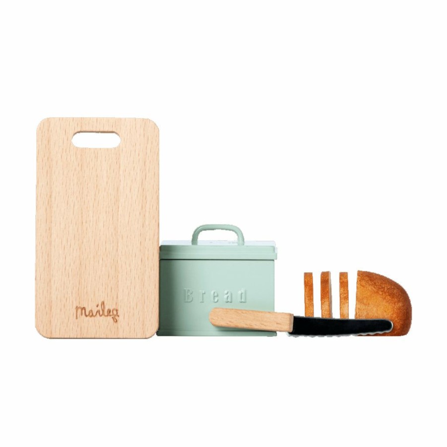 Play * | Maileg Minature Bread Box With Cutting Board, Bread & Knife New Arrivals