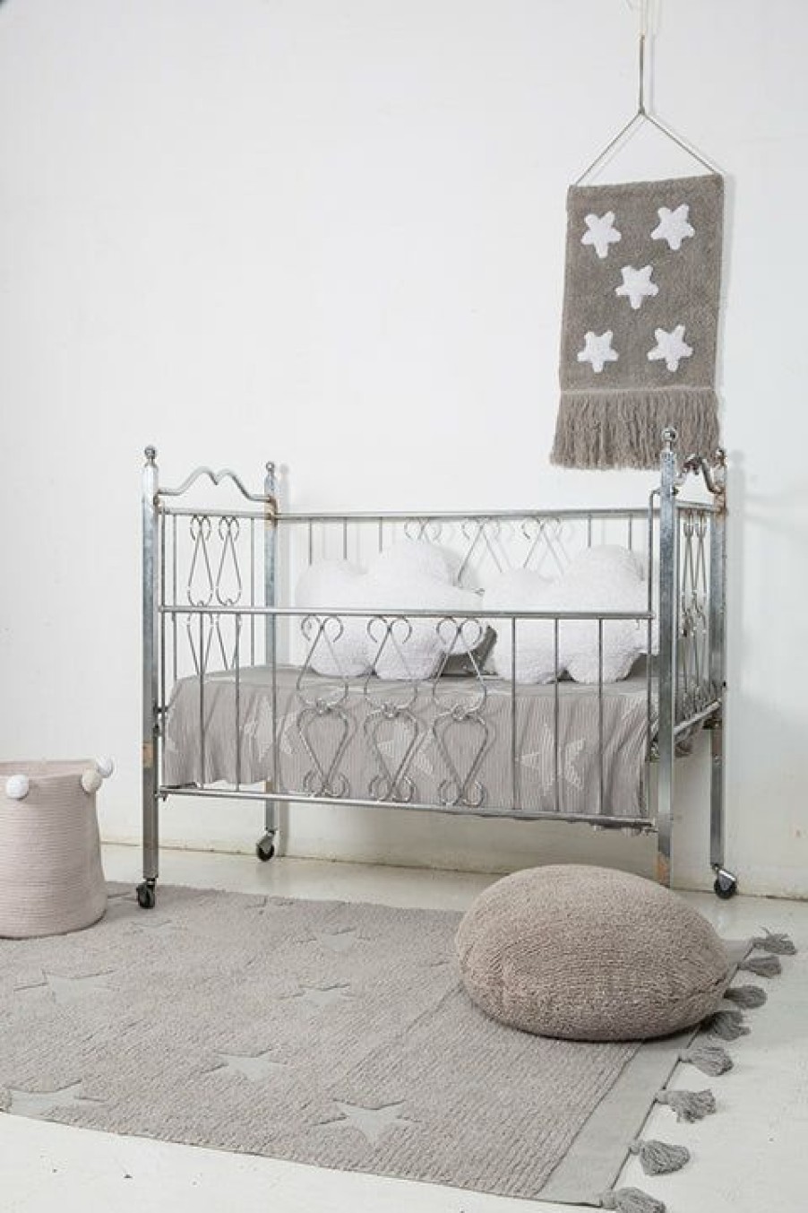 Kids Interiors & Decor * | Rugs Lorena Canals Machine Washable Rug Hippy Star Grey