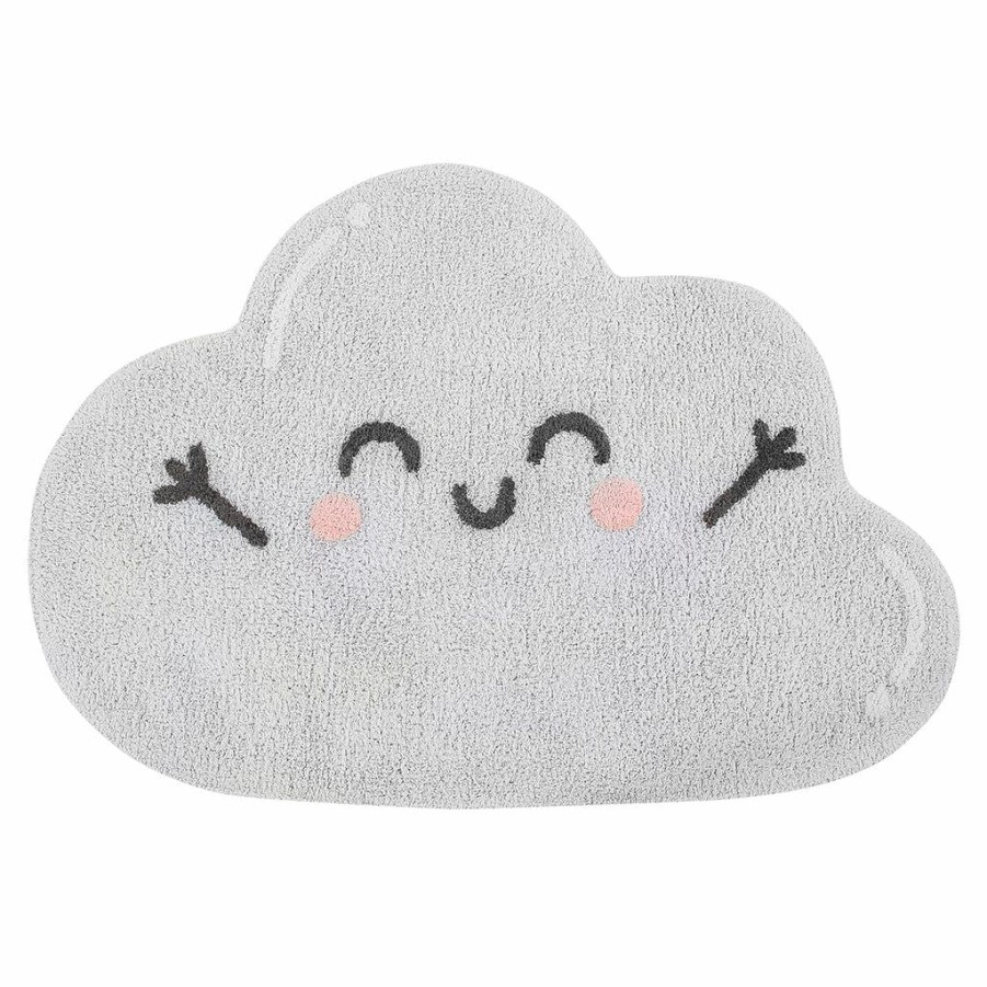 Kids Interiors & Decor * | Rugs Lorena Canals Machine Washable Rug Silhouette Happy Cloud