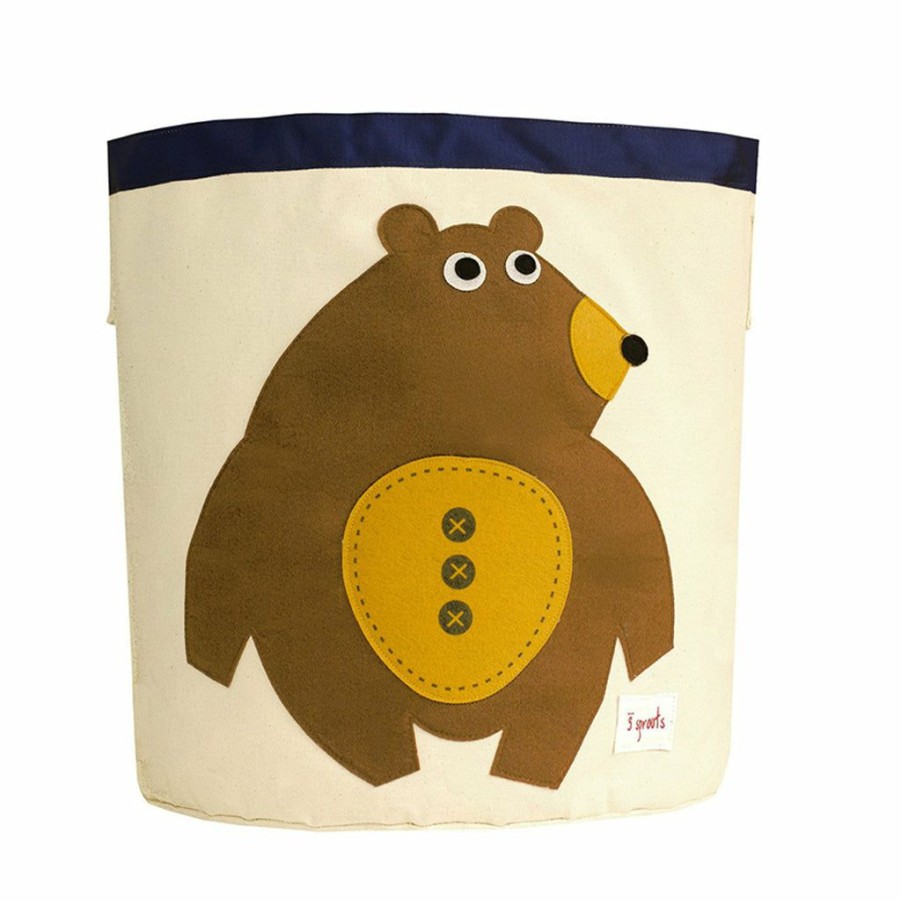 Kids Interiors & Decor * | Toy Storage Baskets 3 Sprouts Toy Storage Bin Bear