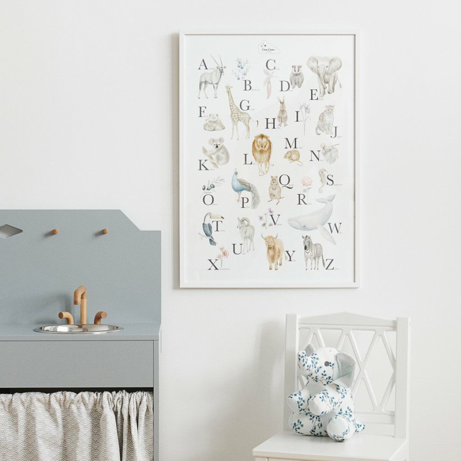 Kids Interiors & Decor * | Cam Cam Copenhagen Prints & Wall Art Cam Cam Alphabet Poster English