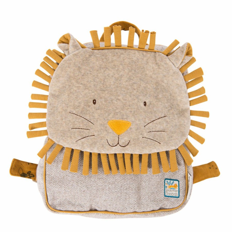 Gifts * | Moulin Roty Personalised Lion Backpack