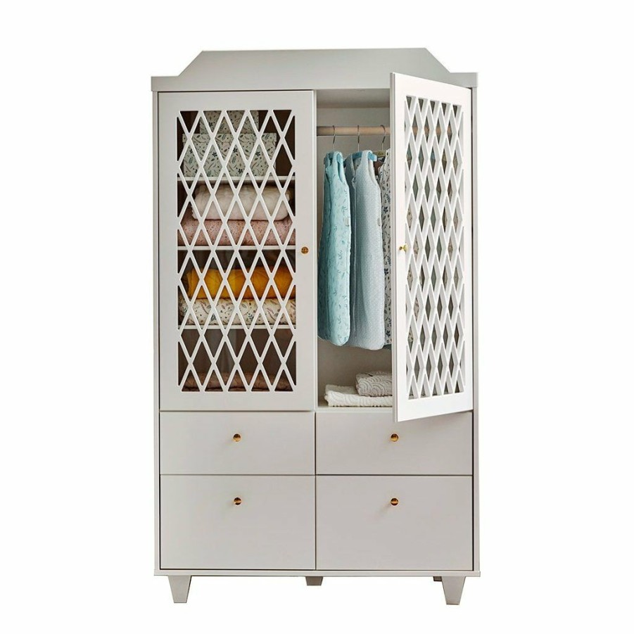 Kids Furniture * | Cam Cam Copenhagen Harlequin Wardrobe Light Sand Nursery Wardrobes