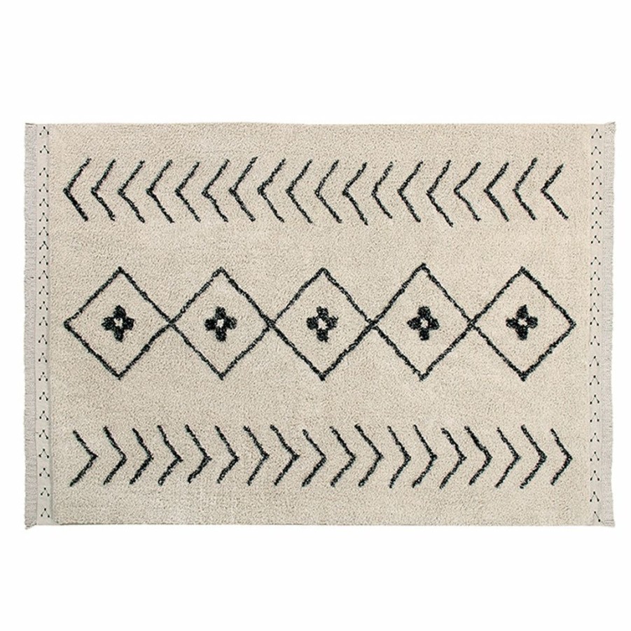 Kids Interiors & Decor * | Lorena Canals Machine Washable Rug Bereber Rhombs Beige Rugs