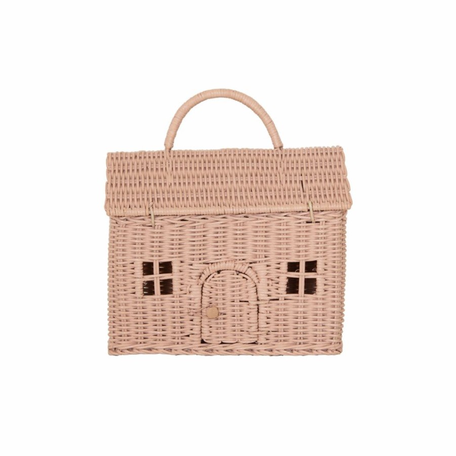 Kids Interiors & Decor * | Toy Storage Baskets Olli Ella Casa Clutch Rose