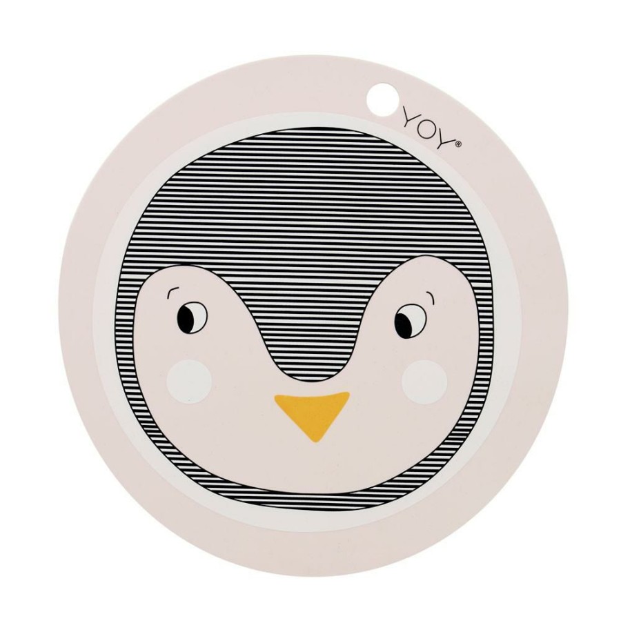 Kids Interiors & Decor * | Tablewear Oyoy Penguin Placemat Rose