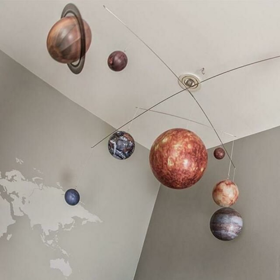 Kids Interiors & Decor * | Mobiles Authentic Models Ceiling Mobile Solar System