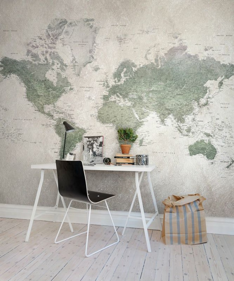 Kids Interiors & Decor * | Rebel Walls Kids Custom Wall Mural School Atlas Kids Wallpaper