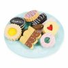 Gifts * | Le Toy Van Honeybake Wooden Toys Biscuits & Plate