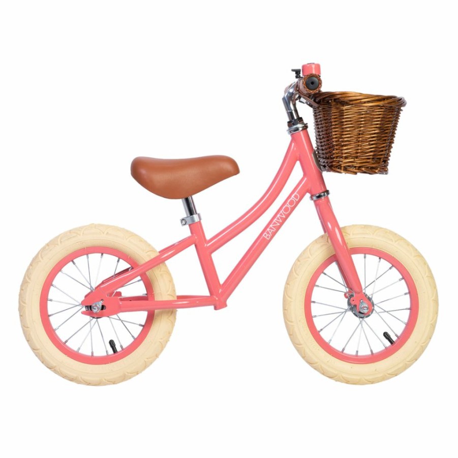 Gifts * | Banwood First Go Balance Bike Coral Kids Bikes & Ride Ons