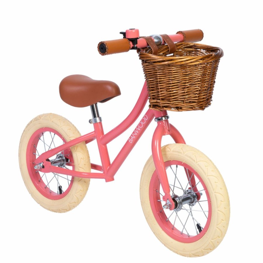 Gifts * | Banwood First Go Balance Bike Coral Kids Bikes & Ride Ons