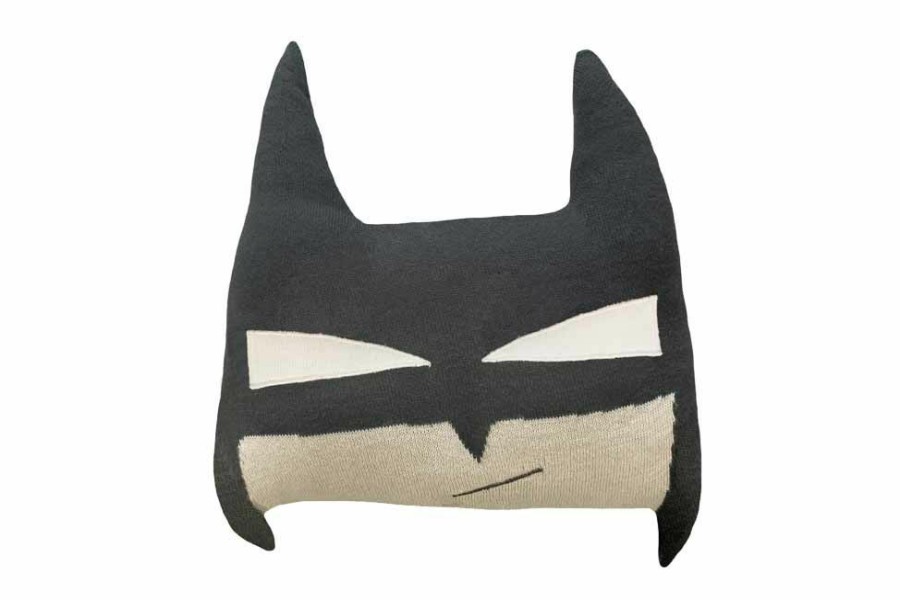 Kids Interiors & Decor * | Lorena Canals Knitted Batboy Cushion Cushions