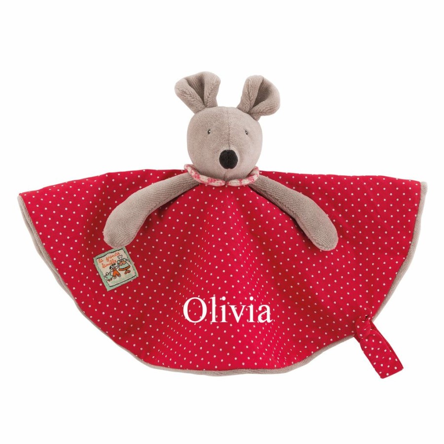 Gifts * | Moulin Roty Personalised Nini Mouse Comforter