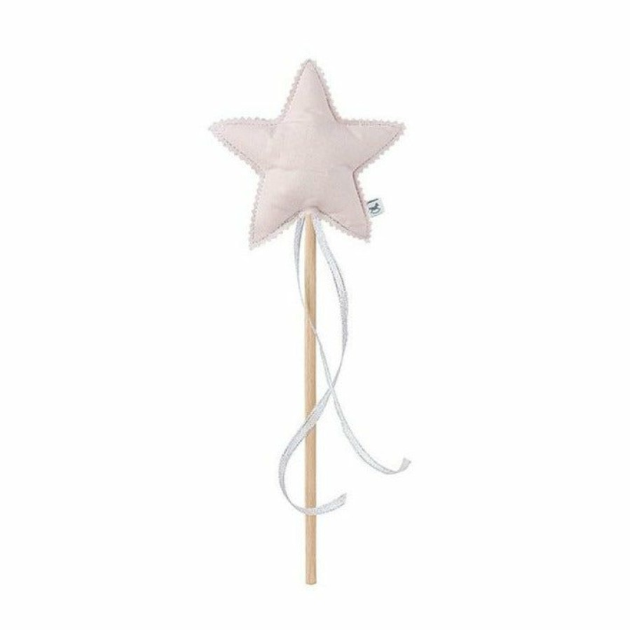 Gifts * | Cotton & Sweets Linen Magic Wand Powder Pink Gifts For Kids 3 Years +