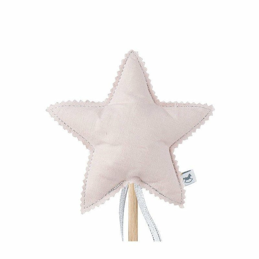 Gifts * | Cotton & Sweets Linen Magic Wand Powder Pink Gifts For Kids 3 Years +