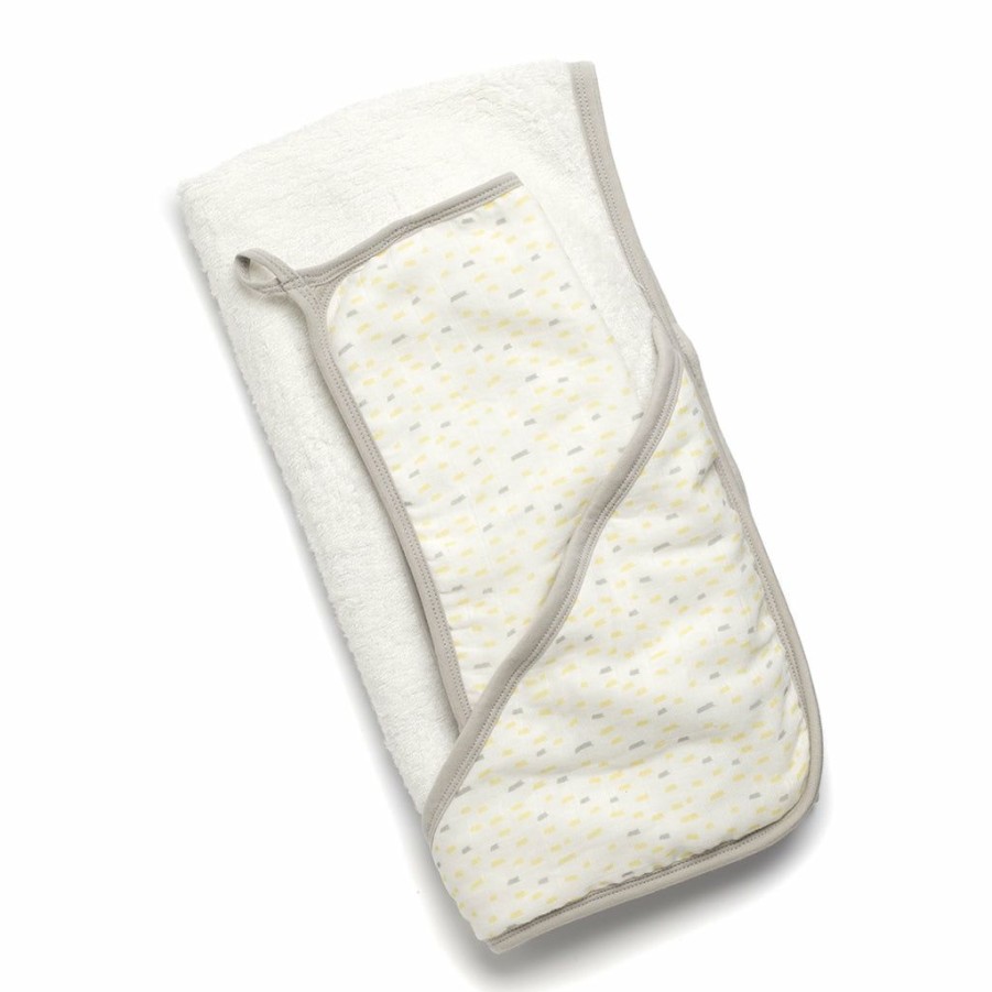 Gifts * | Storksak Hooded Towel & Wash Cloth Raindot Print