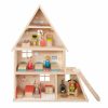 Gifts * | Wooden Toys Moulin Roty Le Grande Famille Doll House With Furniture