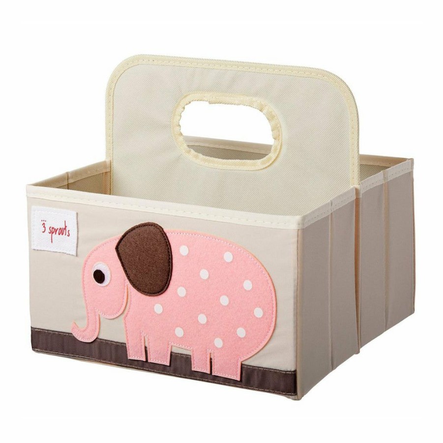 Kids Interiors & Decor * | 3 Sprouts Diaper Caddy Elephant