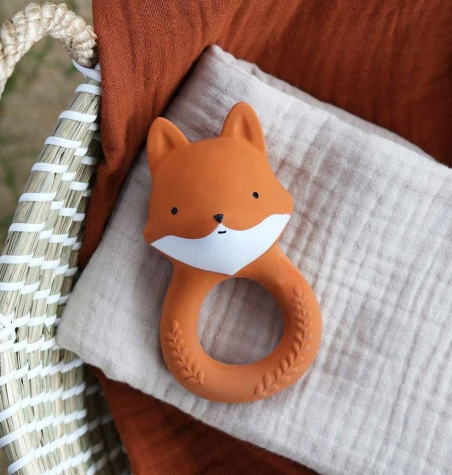 Gifts * | A Little Lovely Company Fox Teething Ring