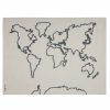 Kids Interiors & Decor * | Lorena Canals Wall Canvas World Map