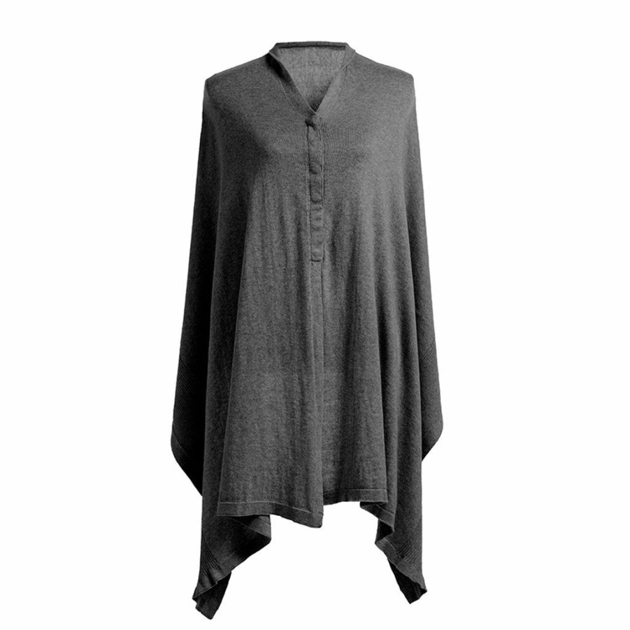 Gifts * | Storksak Organic Nursing Shawl Charcoal Gifts For Mum & Dad