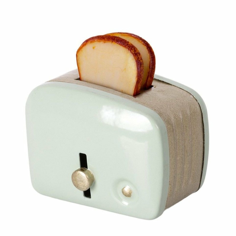 Play * | Maileg Minature Toaster & Bread Mint