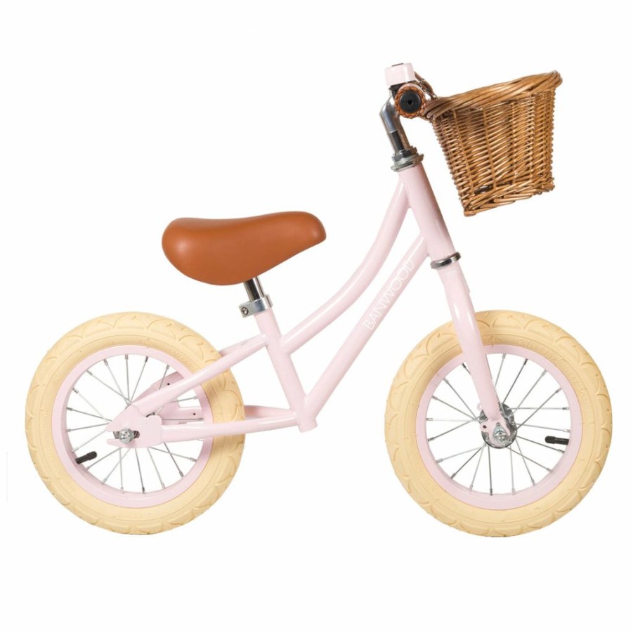 Gifts * | Banwood First Go Balance Bike Pink Kids Bikes & Ride Ons