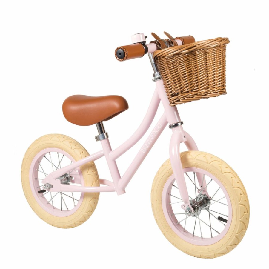 Gifts * | Banwood First Go Balance Bike Pink Kids Bikes & Ride Ons