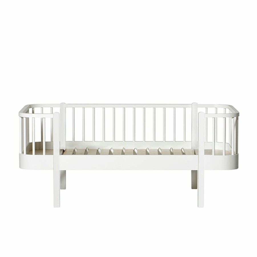 Kids Furniture * | Oliver Furniture Wood Junior Day Bed (90 160 / 200Cm) White Kids Beds