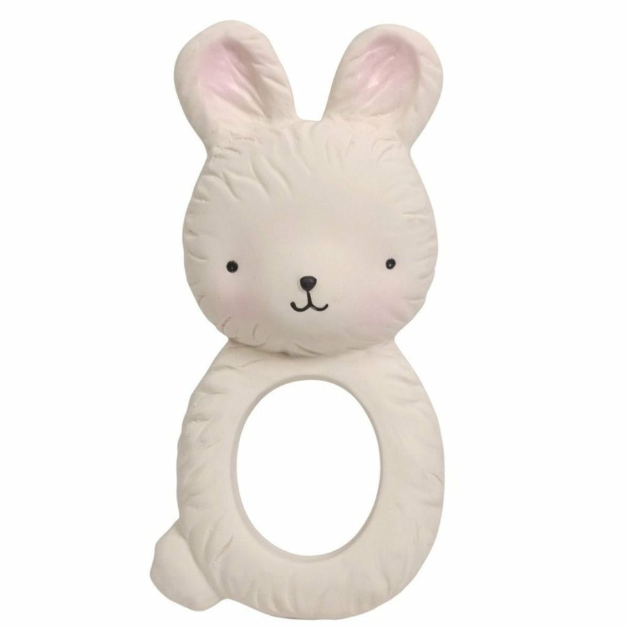 Gifts * | A Little Lovely Company Baby Teething Toys & Comforters Bunny Teething Ring