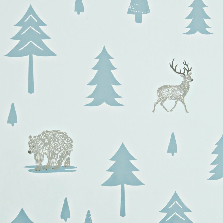 Kids Interiors & Decor * | New Arrivals Hibou Home Into The Wild Wallpaper