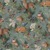 Kids Interiors & Decor * | Kids Wallpaper Jimmy Cricket Wallpaper Woodlands Dusty Blue