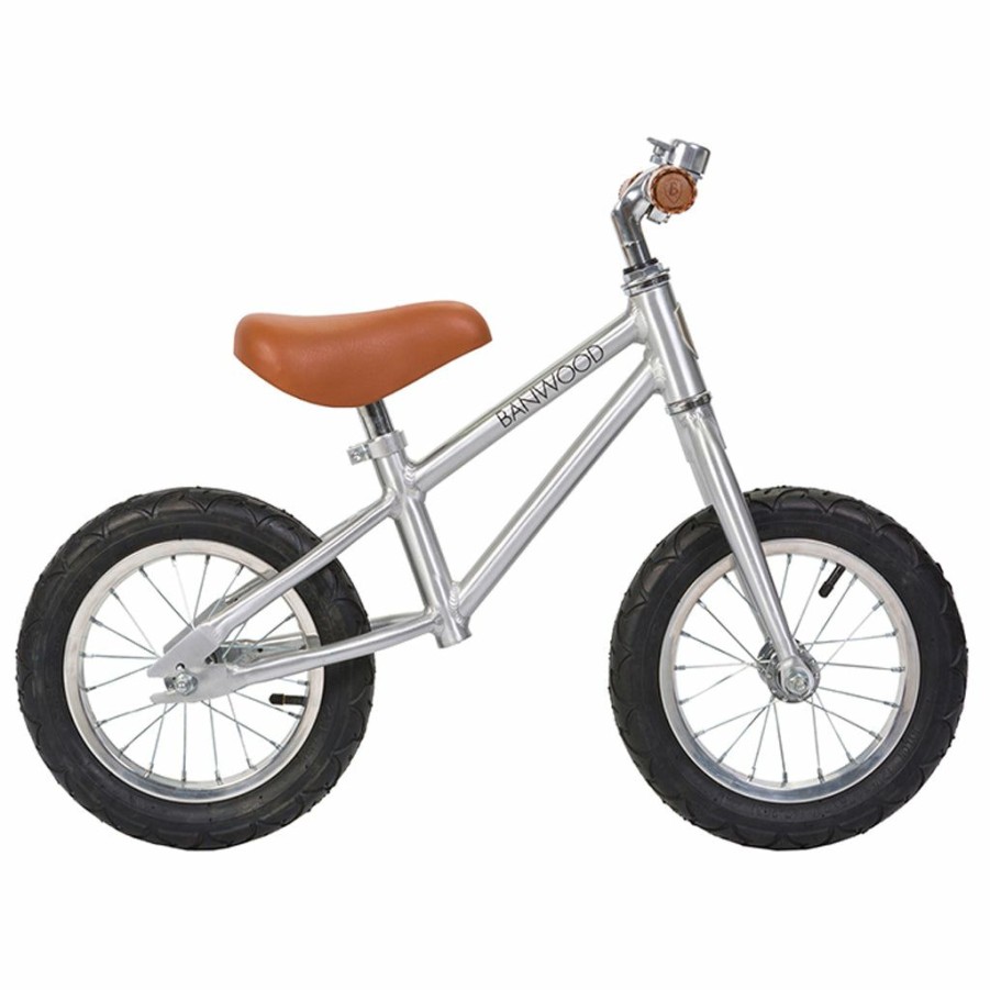 Gifts * | Banwood First Go Balance Bike Chrome