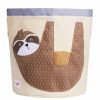 Kids Interiors & Decor * | 3 Sprouts Toy Storage Bin Sloth Toy Storage Baskets